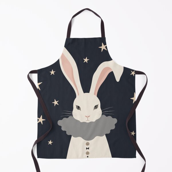 Item preview, Whimsical White Rabbit Under Stars designed and sold by minbadesign.