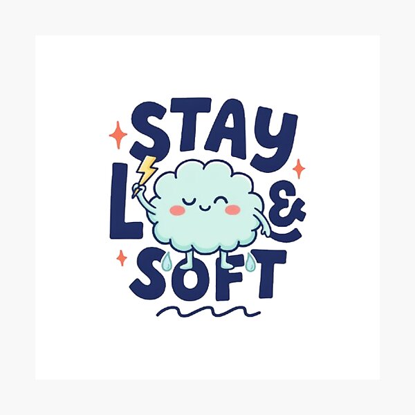 Item preview, Stay Loose & Soft Cute Aesthetic Design designed and sold by Faisal  Shah.