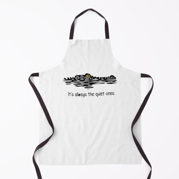 Item preview, It's Always The Quiet Ones Funny Crocodile Alligator Meme designed and sold by kienoy.