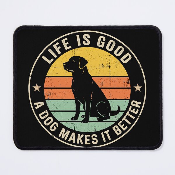 Item preview, Life Is Good A Dog Makes It Better Shirt designed and sold by TeNovaStudio.