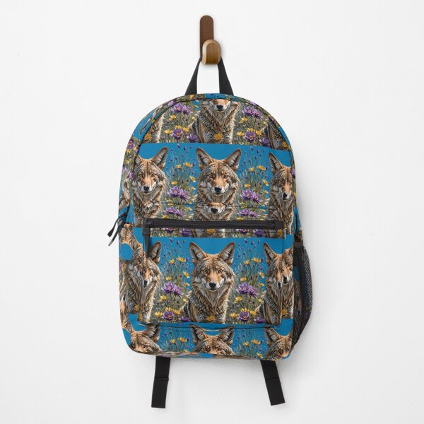 Item preview, Coyote Surrounded By American Pasque Flower designed and sold by taiche.