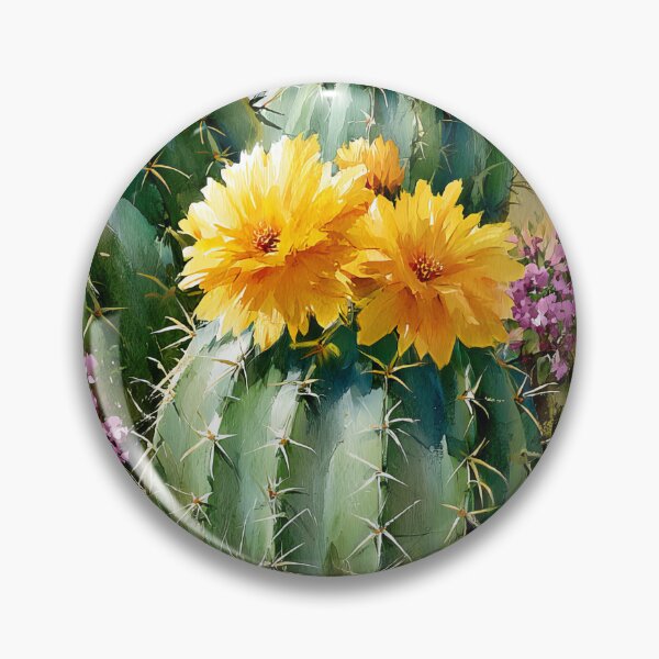 Item preview, Blooming Cactus Watercolor | Southwestern Desert Landscape designed and sold by MargaretWiktor.