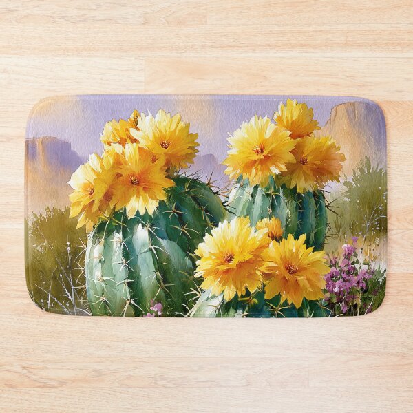 Item preview, Blooming Cactus Watercolor | Southwestern Desert Landscape designed and sold by MargaretWiktor.