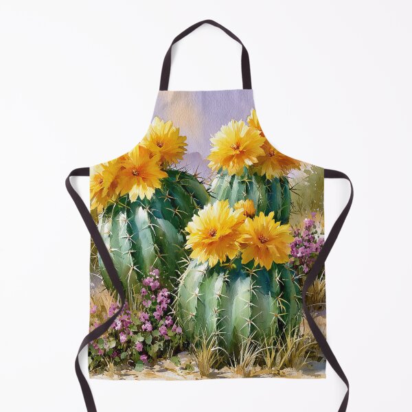 Item preview, Blooming Cactus Watercolor | Southwestern Desert Landscape designed and sold by MargaretWiktor.