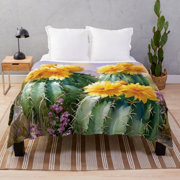 Item preview, Blooming Cactus Watercolor | Southwestern Desert Landscape designed and sold by MargaretWiktor.