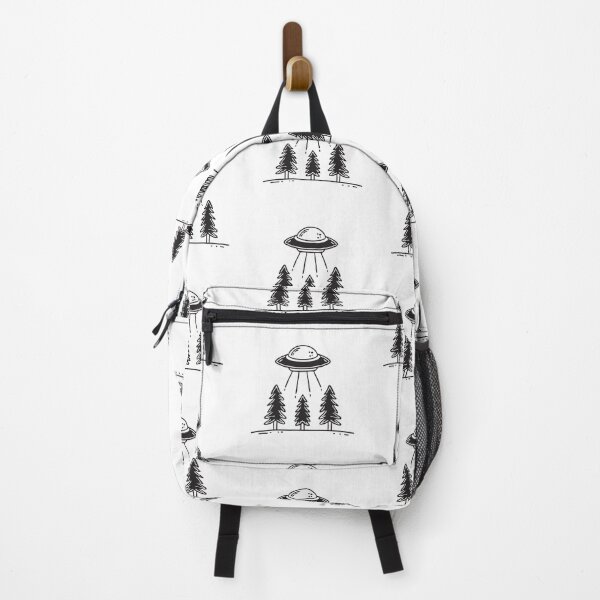 Item preview, UFO Over Pine Forest at Night designed and sold by rasagamastore.
