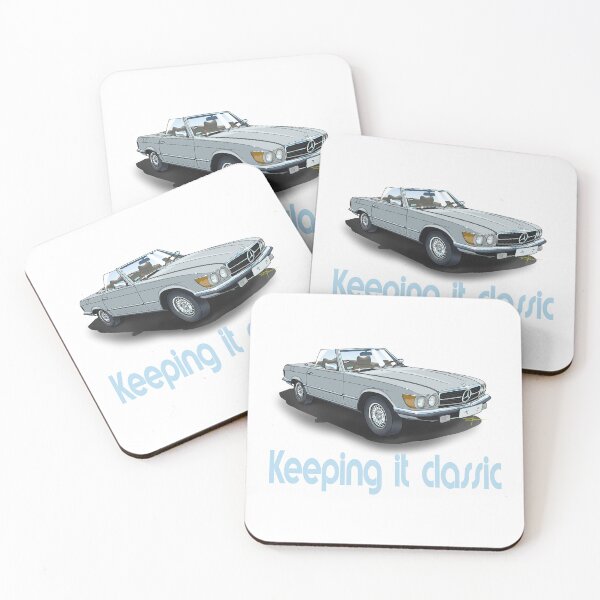 Item preview, "Keeping It Classic" Mercedes 450SL (R107) Color Illustration designed and sold by shavingisboring.