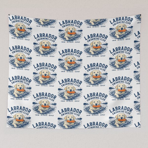Item preview, Labrador Swimming Club Funny Dog Lover Women Men designed and sold by kienoy.