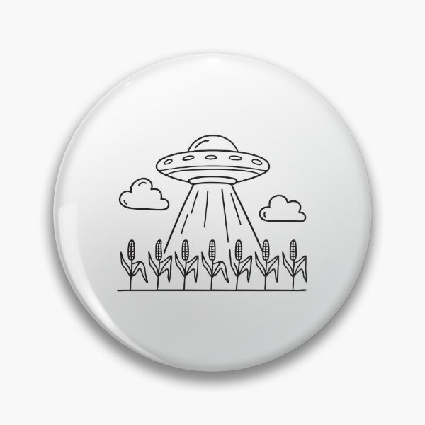 Item preview, UFO Rising Behind Cornfield designed and sold by rasagamastore.