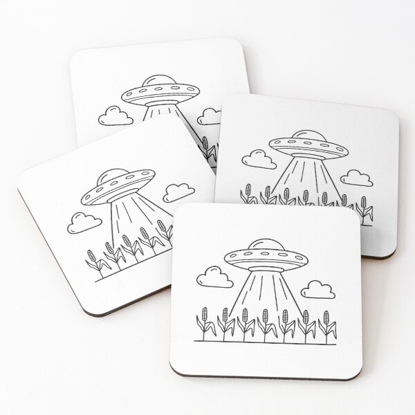 Item preview, UFO Rising Behind Cornfield designed and sold by rasagamastore.