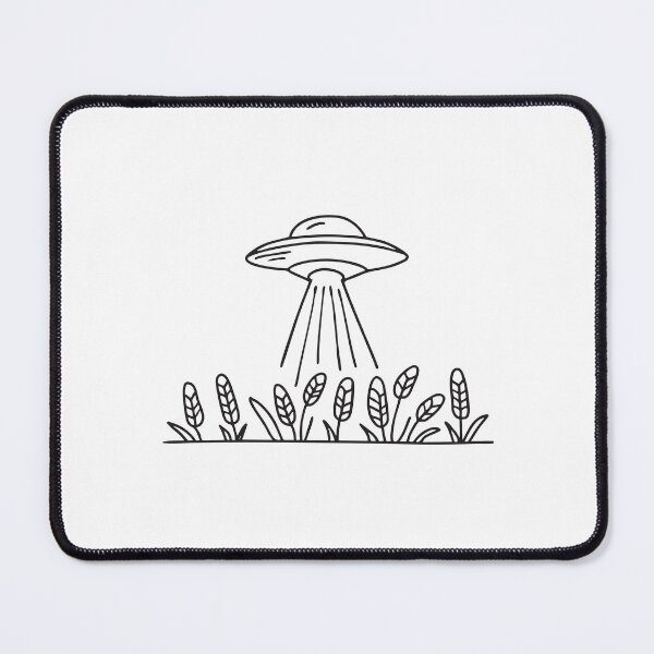 Item preview, UFO Floating Behind Corn Rows designed and sold by rasagamastore.
