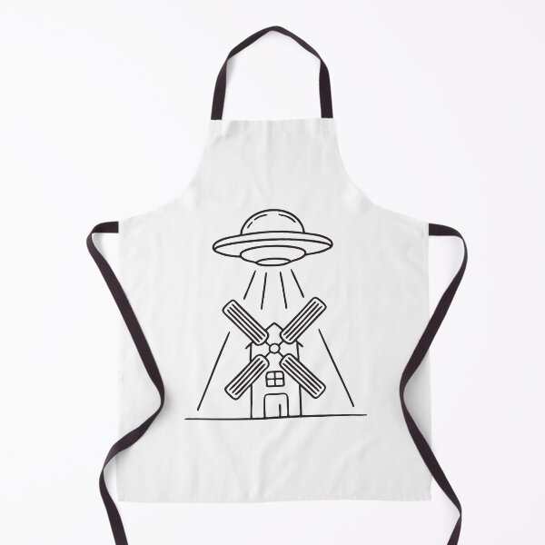 Item preview, UFO Behind Standing Windmill designed and sold by rasagamastore.