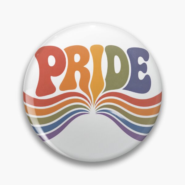 Item preview, Retro Pride 70s Wavy Rainbow Aesthetic LGBTQ Graphic Design designed and sold by Melian Vintage.