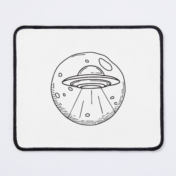 Item preview, UFO Beside Full Moon designed and sold by rasagamastore.