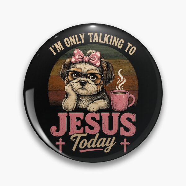 Item preview, I'm Only Talking to Jesus Today Christian Black Dog Coffee designed and sold by OlakunleOloroz.