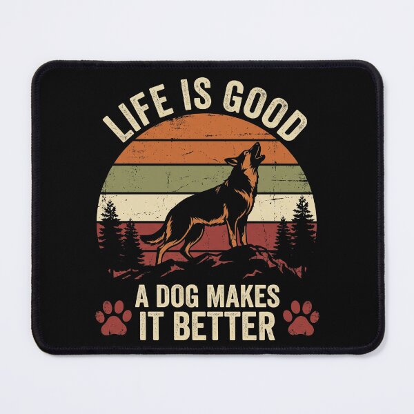 Item preview, Life Is Good A Dog Makes It Better Shirt designed and sold by TeNovaStudio ⭐⭐⭐⭐⭐.