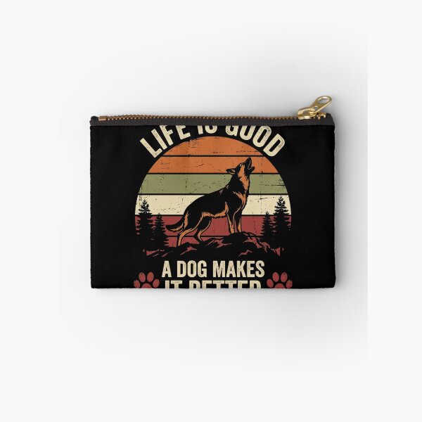 Item preview, Life Is Good A Dog Makes It Better Shirt designed and sold by TeNovaStudio.