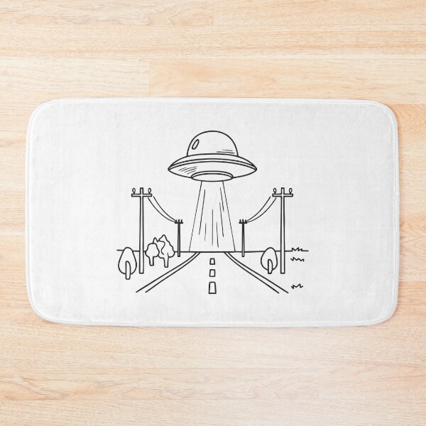Item preview, UFO Near Country Road Telephone Poles designed and sold by rasagamastore.