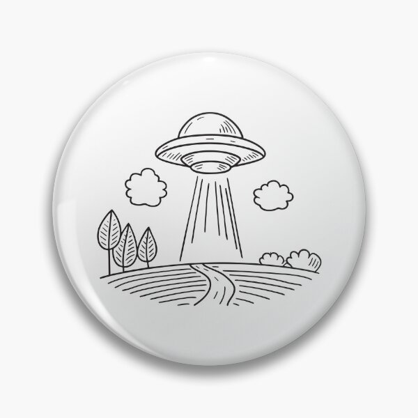 Item preview, UFO Beaming Light Across Field designed and sold by rasagamastore.