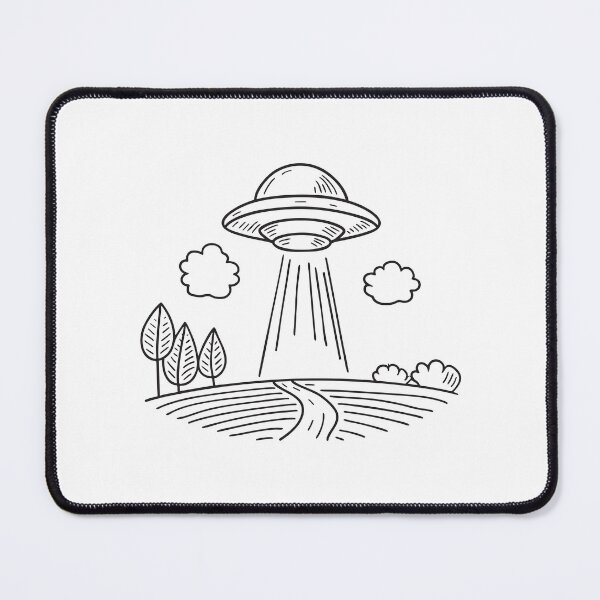 Item preview, UFO Beaming Light Across Field designed and sold by rasagamastore.