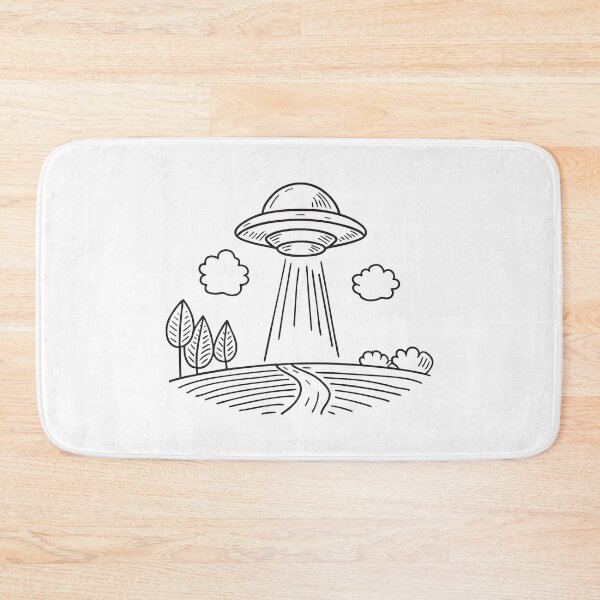 Item preview, UFO Beaming Light Across Field designed and sold by rasagamastore.
