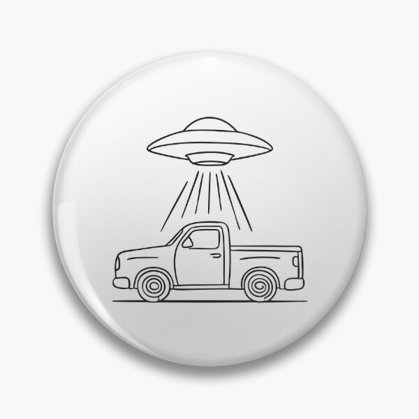 Item preview, UFO Above Pickup Truck designed and sold by rasagamastore.