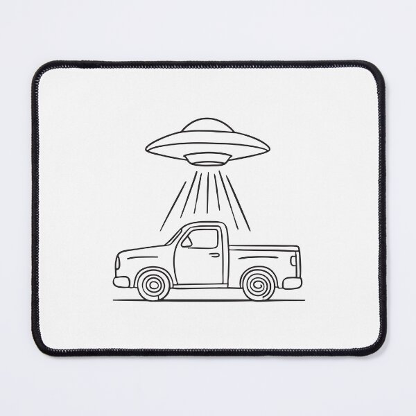Item preview, UFO Above Pickup Truck designed and sold by rasagamastore.