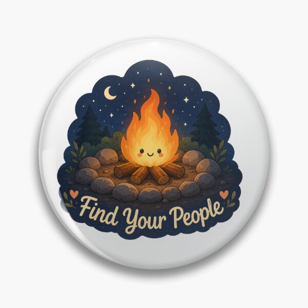 Item preview, Find Your People Cozy Campfire designed and sold by InkPixell.