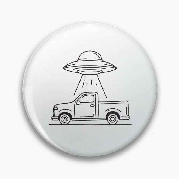 Item preview, UFO Over Pickup in Open Lot designed and sold by rasagamastore.