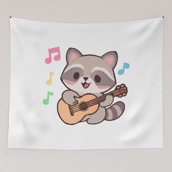 Item preview, Raccoon Guitar Player designed and sold by foryouandyours.