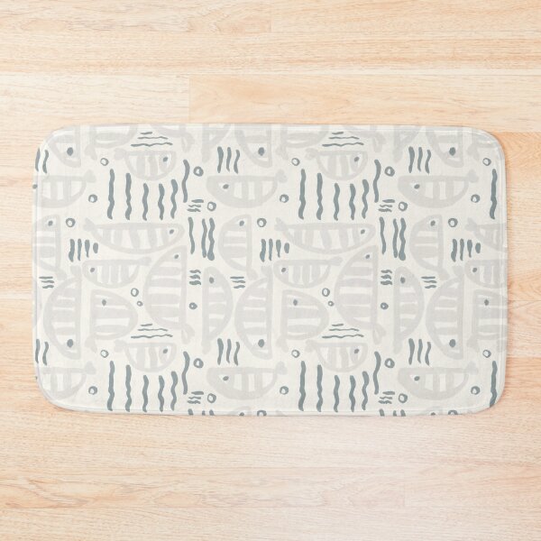 Item preview, Abstract fish pattern in muted colors designed and sold by Aleksse.