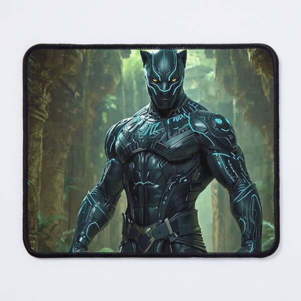 Item preview, Shadow Panther Guardian – Futuristic Warrior Hero Art designed and sold by lavanya11.