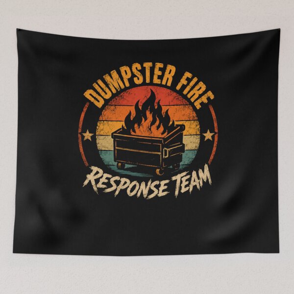 Item preview, Dumpster Fire Response Team Humorous Chaos Problem Solver designed and sold by JonesFlora2025.