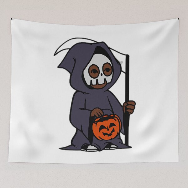 Item preview, Cute Grim Reaper Trick or Treat designed and sold by DailyDoodlesBySumbul.