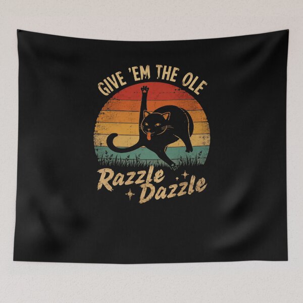 Item preview, Give 'Em The Ole Razzle + Dazzle Funny Cat Grooming Pet Lover designed and sold by JonesFlora2025.