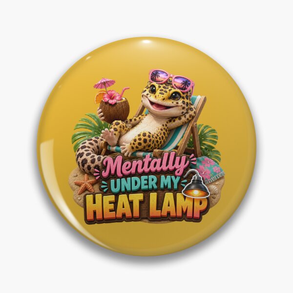 Item preview, Mentally Under My Heat Lamp Leopard Gecko designed and sold by Weirdwildco69.