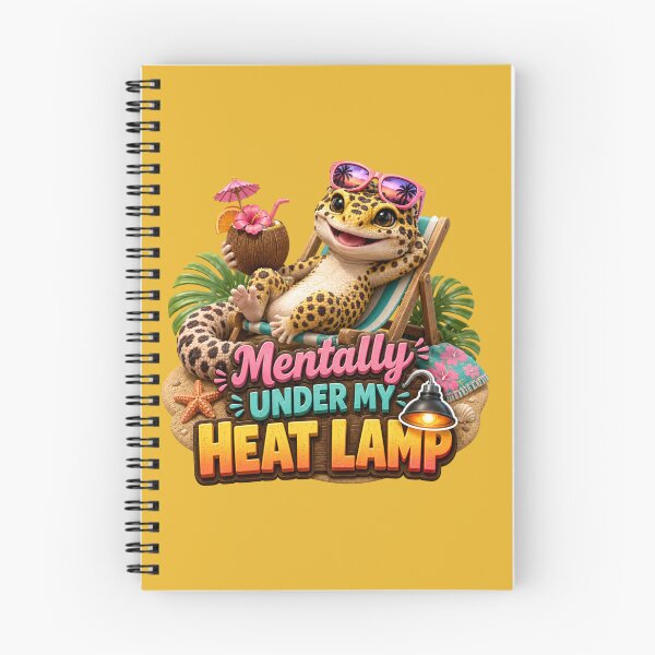 Item preview, Mentally Under My Heat Lamp Leopard Gecko designed and sold by Weirdwildco69.