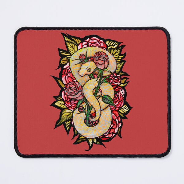 Item preview, Golden Snake with Roses designed and sold by lacychenault.