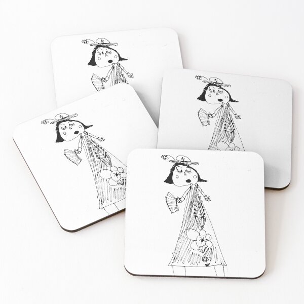 Item preview, Naive Art Pen Drawing Of Mother designed and sold by DezinerDee.