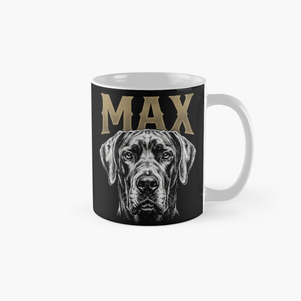 Item preview, Max Great Dane Custom Dog Name Shirt designed and sold by TeNovaStudio.
