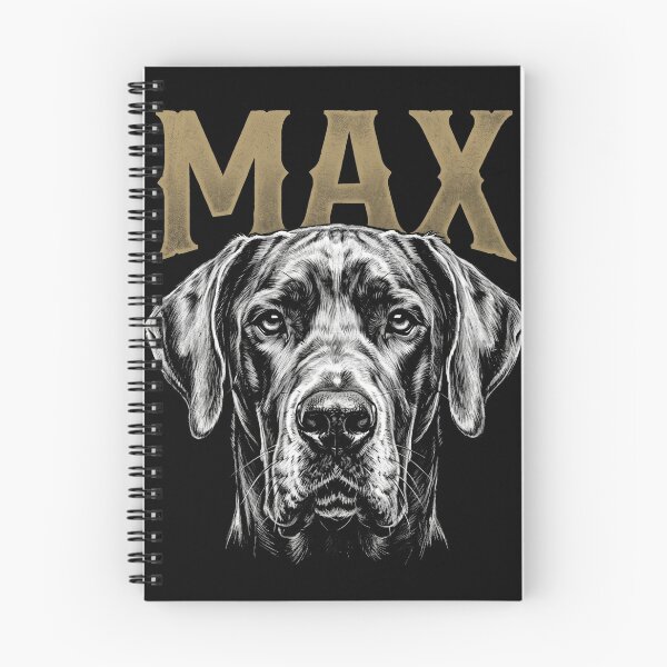 Item preview, Max Great Dane Custom Dog Name Shirt designed and sold by TeNovaStudio.
