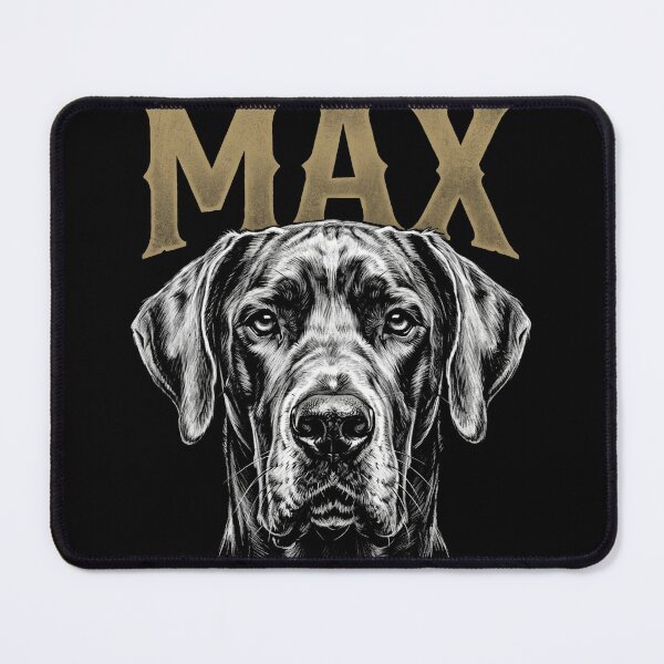 Item preview, Max Great Dane Custom Dog Name Shirt designed and sold by TeNovaStudio.