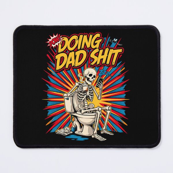 Item preview, Doing Dad Shit Skeleton Toilet Funny Dad Joke Skeleton Meme for Busy Dads designed and sold by Redgiant87x.
