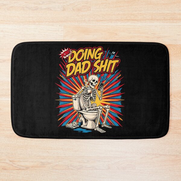 Item preview, Doing Dad Shit Skeleton Toilet Funny Dad Joke Skeleton Meme for Busy Dads designed and sold by Redgiant87x.