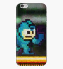 Mega Man retro painted pixel art iPhone Case
