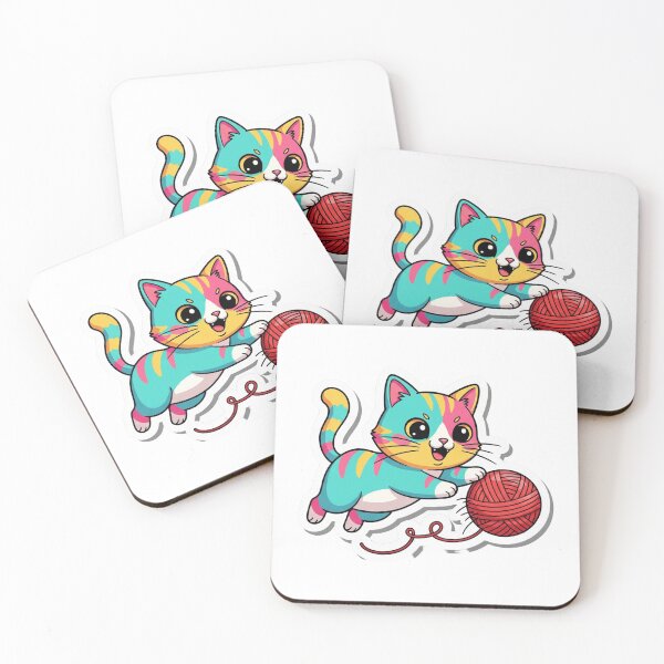 Item preview, Cute cat playing designed and sold by D4NC1G3R.