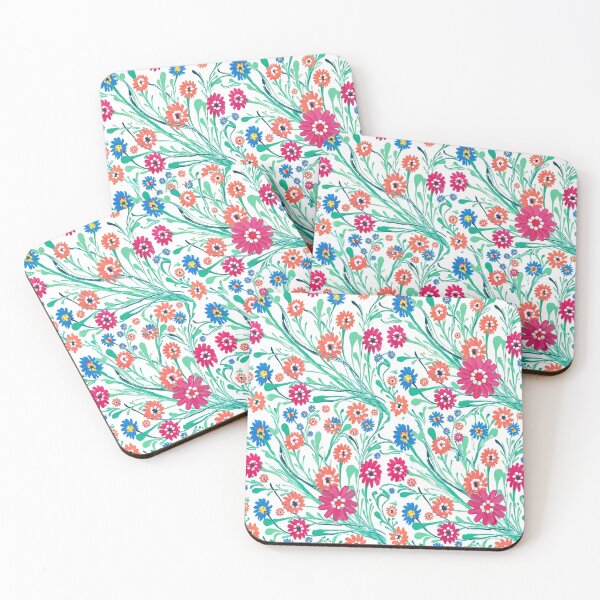 Item preview, Vibrant Joyful Painted Floral Swirls designed and sold by TOM JACK.
