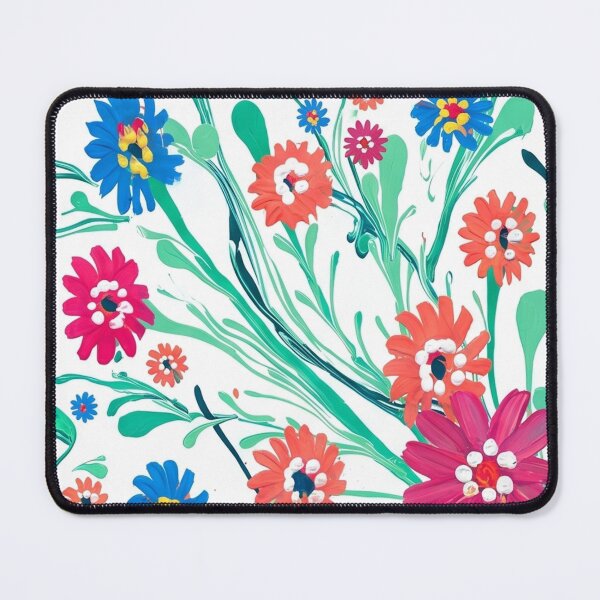 Item preview, Vibrant Joyful Painted Floral Swirls designed and sold by TOM JACK.