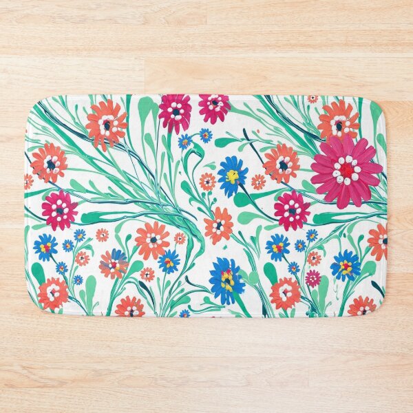 Item preview, Vibrant Joyful Painted Floral Swirls designed and sold by TOM JACK.