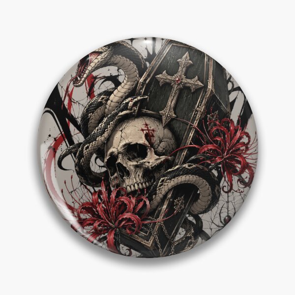 Item preview, Snake Skull Coffin  Design designed and sold by kyrasolis.